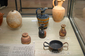 Punic Objects; Carthage Museum, Tunis, Tunisia; Landscape