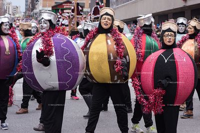 Celebration of Santa Parade In Montreal
