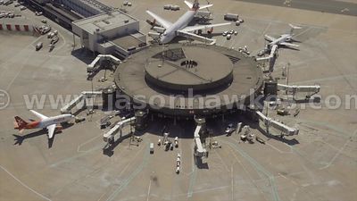 South Terminal, Gatwick Airport, aerial footage,