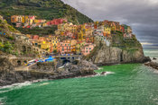 Colorful Manarola architecture Cinque Terre