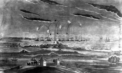 Bombardment of Fort McHenry during War of 1812