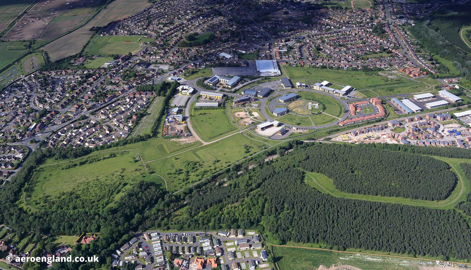 aeroengland aerial photograph Sherwood Energy Village New Ollerton Nottinghamshire England UK