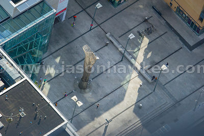 Aerial view of Mayor Square, National College of Ireland, Dublin, Ireland