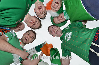 Irish Football fans. Alison Laredo
