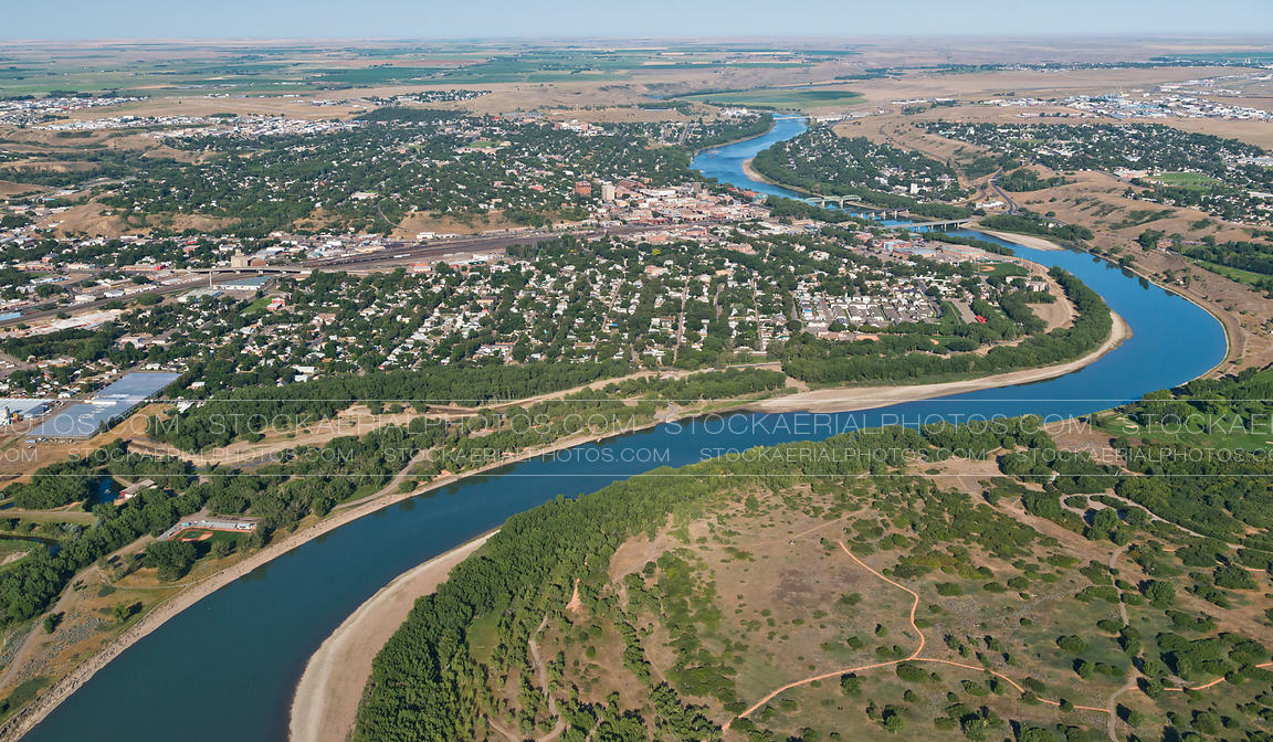 Aerial Photo Medicine Hat, Alberta