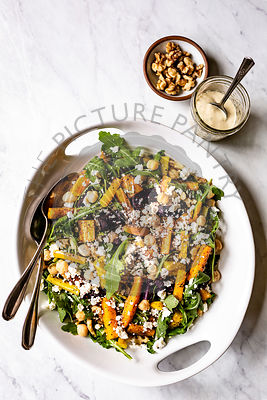 Roasted Carrot and Arugula Salad