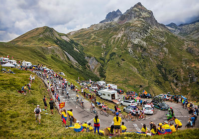 The Peloton in Mountains - Tour de France 2015