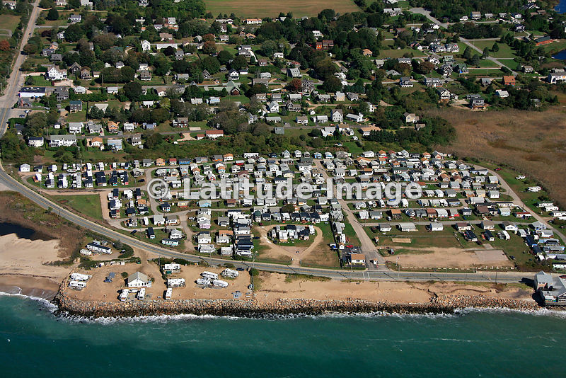 Latitude Image Roy Carpenter's Beach, South Kingstown aerial photo
