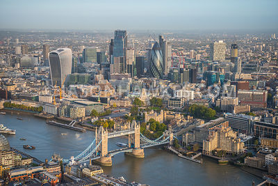 Aerial view of the Tower of London, Tower Hill, City of London, London. aerial view