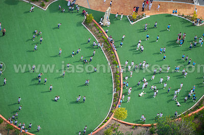 Children playing on a playground