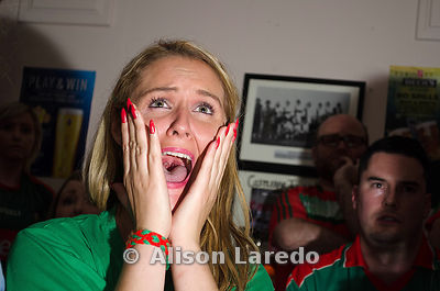 Rosie Conaty watching the all-Ireland football final 2016. PHOTO: ALISON LAREDO