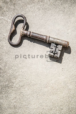 A big old key for a big old door.