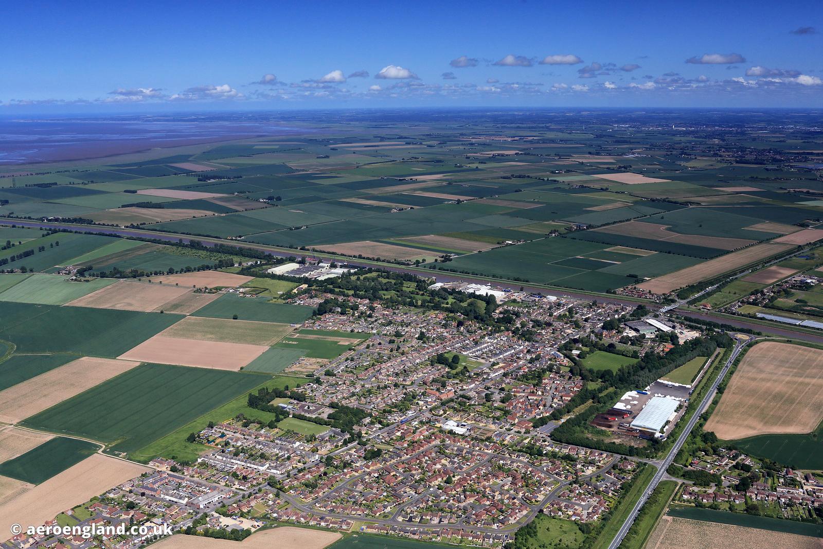 aeroengland aerial photograph of Sutton Bridge Lincolnshire England UK