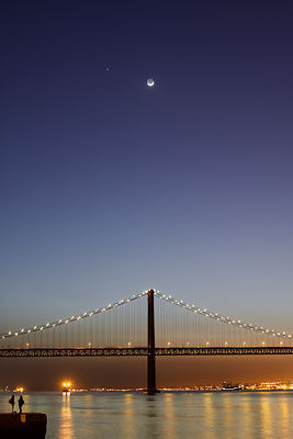Conjonction : Lune Venus Jupiter