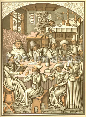 Monks settle accounts