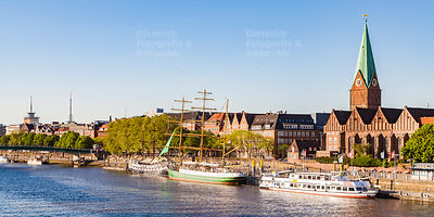 Martinianleger, Weserpromenade, Weser, Schlachte, Bremen