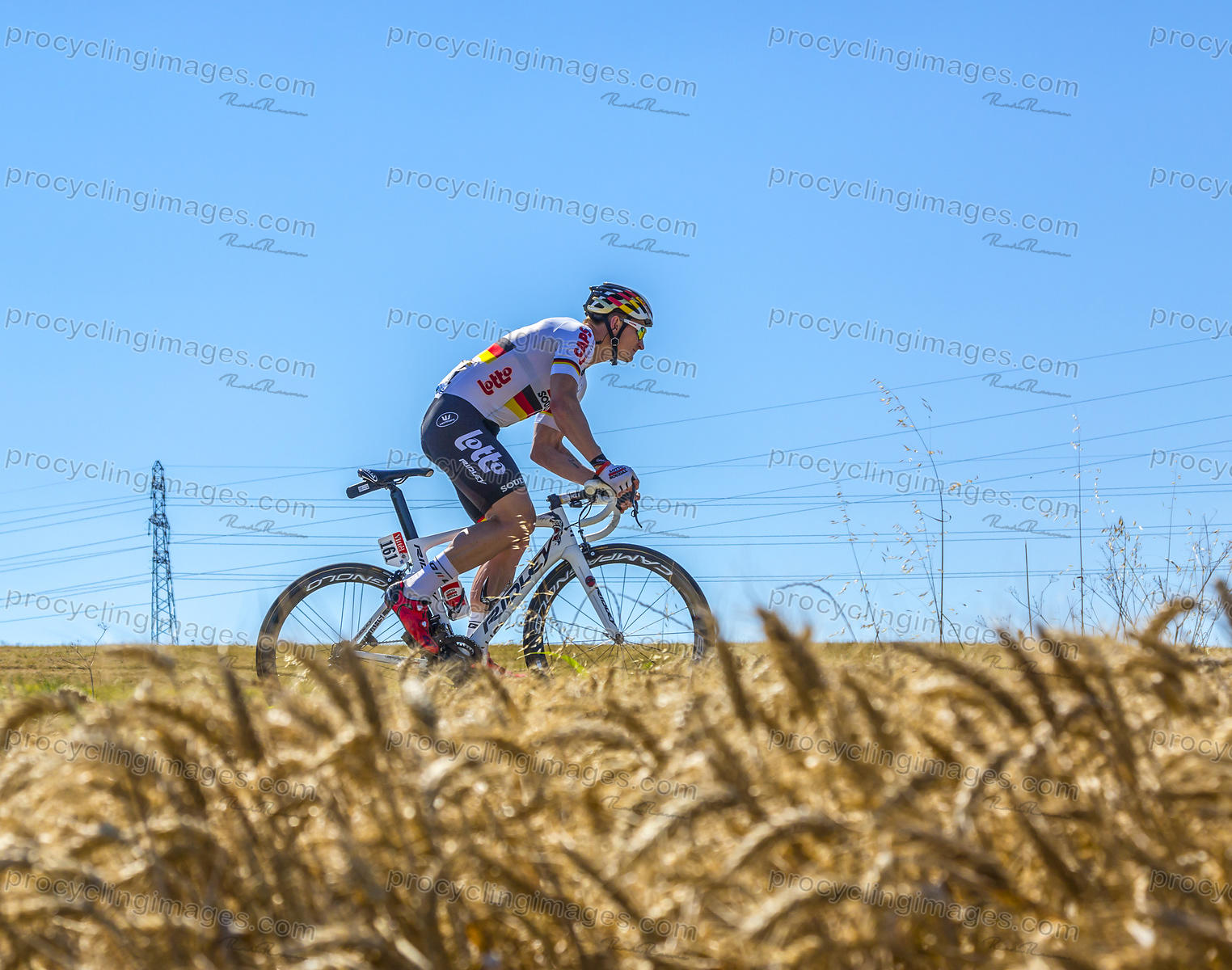 Andre Greipel Riding in the Plain - Tour de France 2016