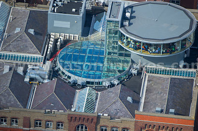 Aerial view of the Guinness Storehouse, Dublin, Ireland