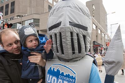 Celebration of Santa Parade In Montreal