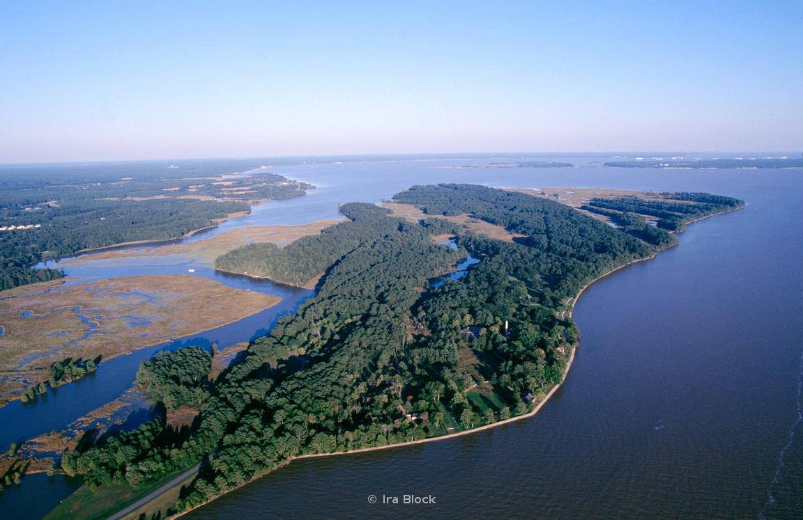 Ira Block Photography Aerial views of Jamestown Island, Jamestown