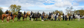 Sidesaddle ladies at the meet. Quorn Hunt Opening Meet 2018