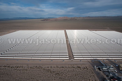 Solar One, slar power plant, Nevada Desert.