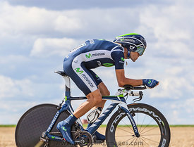 The Cyclist Alejandro Valverde - Tour de France 2012