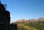 Forest and mountains from a distance