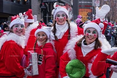 Celebration of Santa Parade In Montreal