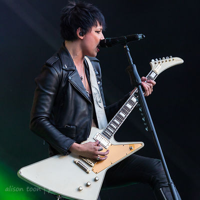Lzzy Hale, vocals and guitar, Halestorm
