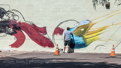 SV Williams & Molly Devlin, Wide Open Walls mural festival, Sacramento, 2017