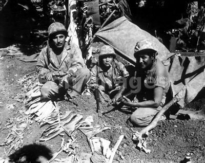 Navajo code talkers in Saipan