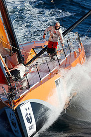 IMOCA 60' PRB - Skipper : VIncent RIOU - Route du Rhum 2018 - Au large de Groix le 10/10/2018
