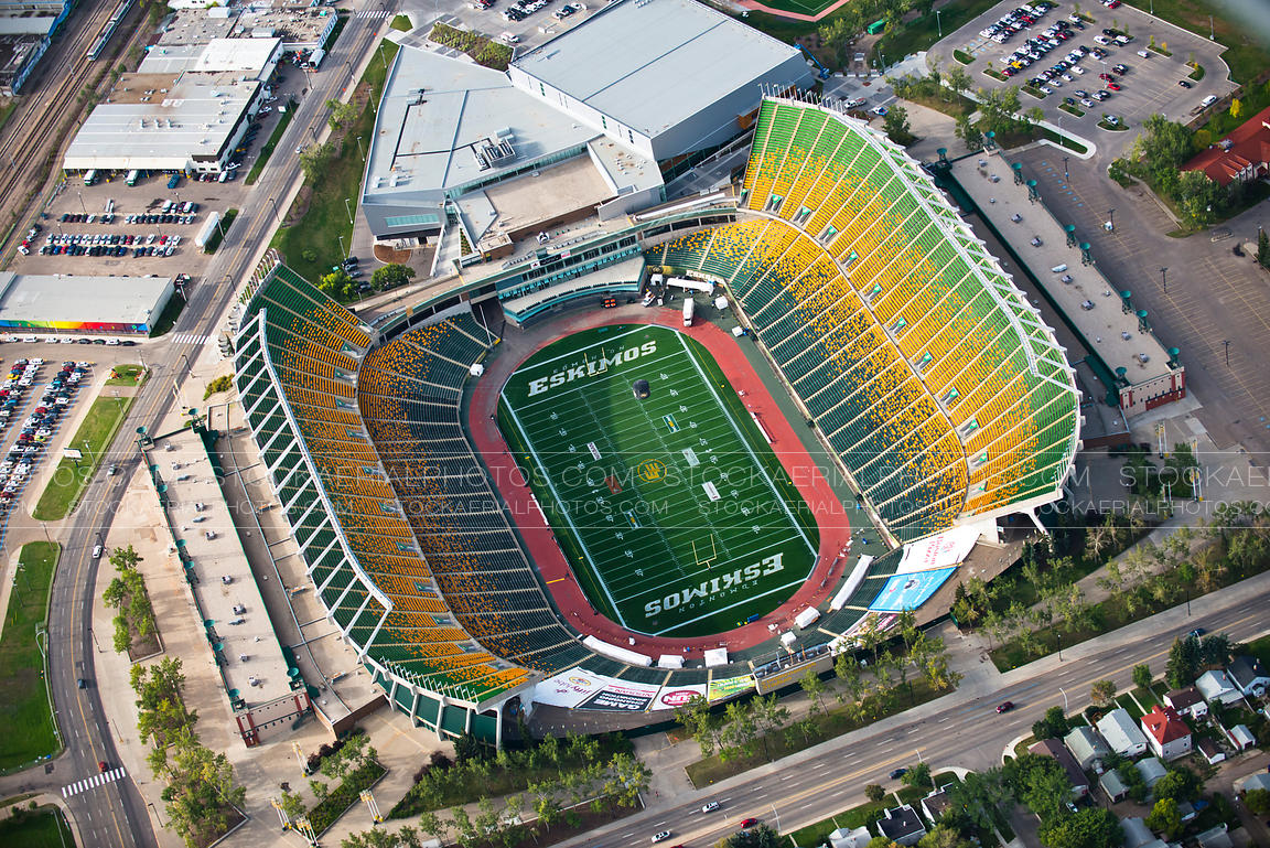 Aerial Photo Commonwealth Stadium, Edmonton AB