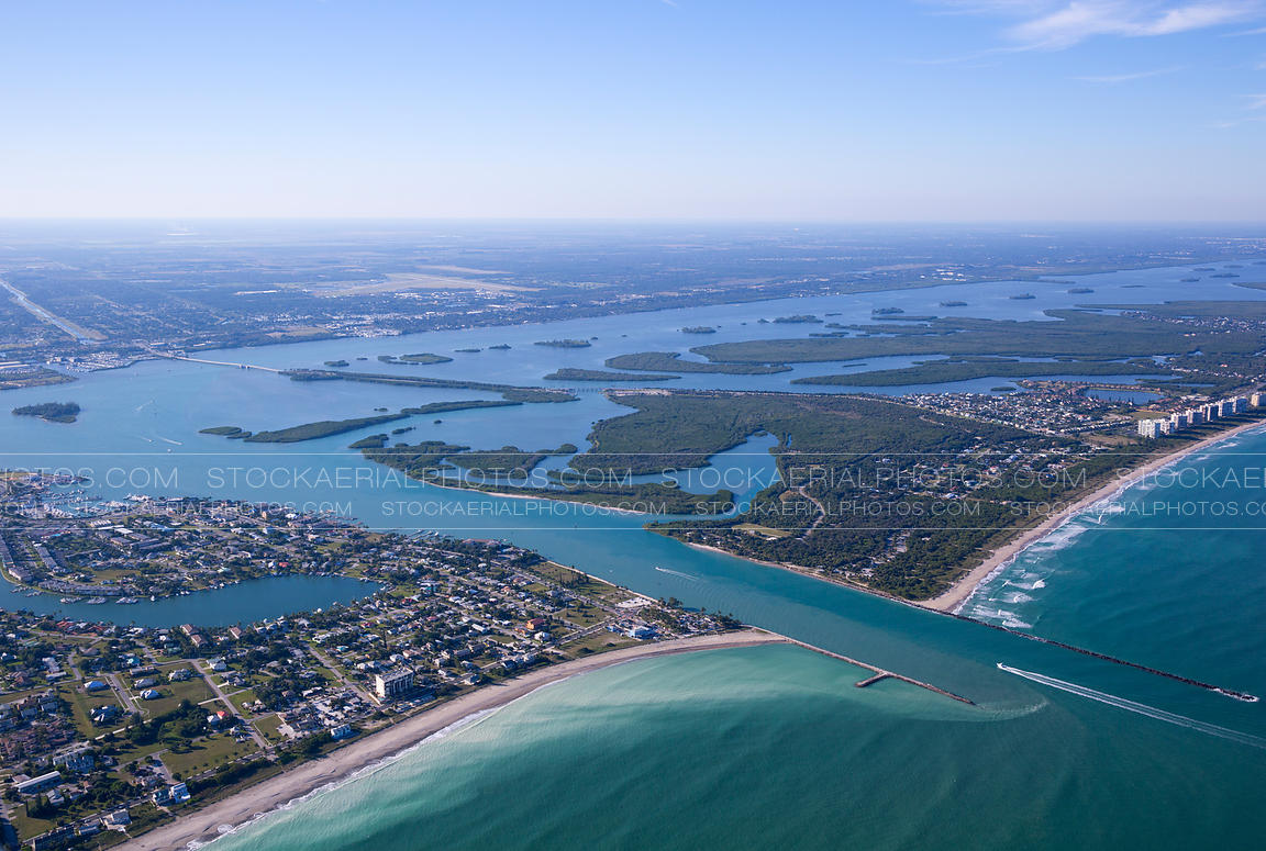Aerial Photo Fort Pierce Inlet, Florida