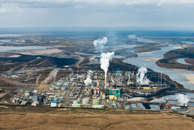 Aerial Photo Petro Canada Refinery, Edmonton Alberta