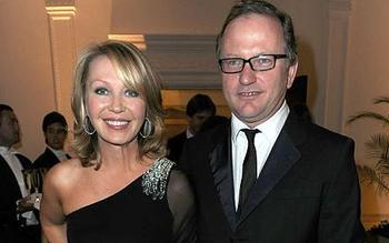 Nick Jones with wife Kirtsy Young