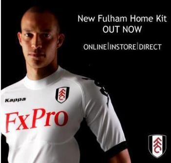 Newly signed John Arne Riise sports Fulham FC's new home kit