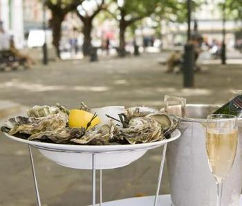 Botanist pop up oyster bar Sloane Square Chelsea