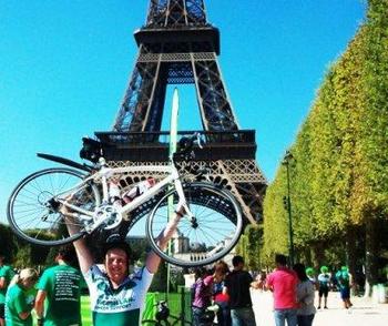Peter Holland London Paris charity bike ride
