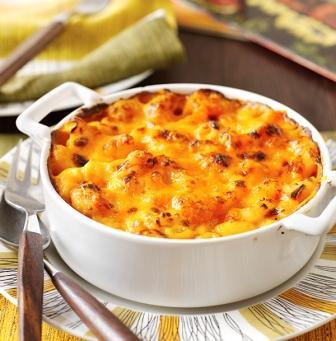 Red Leicestershire macaroni cheese