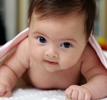 Baby crawling