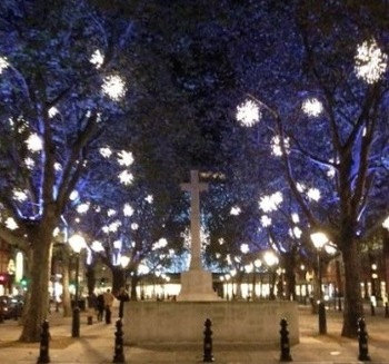 Sloane Square Christmas lights Chelsea