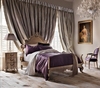 Versailles bed in silver leaf