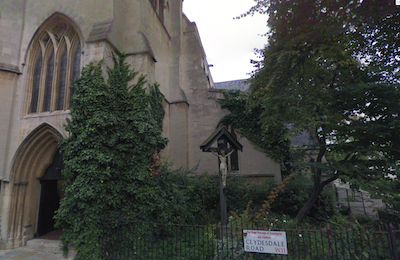 New open space besides All Saint's Church, Notting Hill London