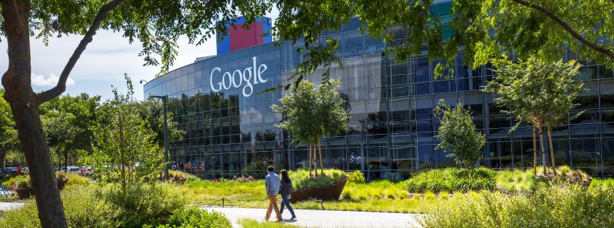 12 May 2015, Mountain View, California, USA --- The Googleplex is the corporate headquarters complex of Google, Inc., located in Mountain View, California. --- Image by © Brooks Kraft/Corbis