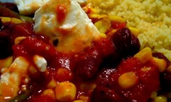 Böngryta med majs och feta