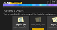 DV Labs Transcoder Dashboard