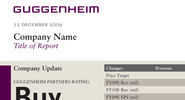 Guggenheim Report Template