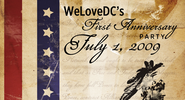 WeLoveDC First Anniversary PhotoBooth Backing